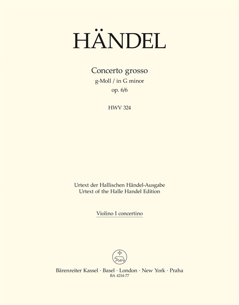 Concerto grosso in G minor Op.6/6 (HWV 324)